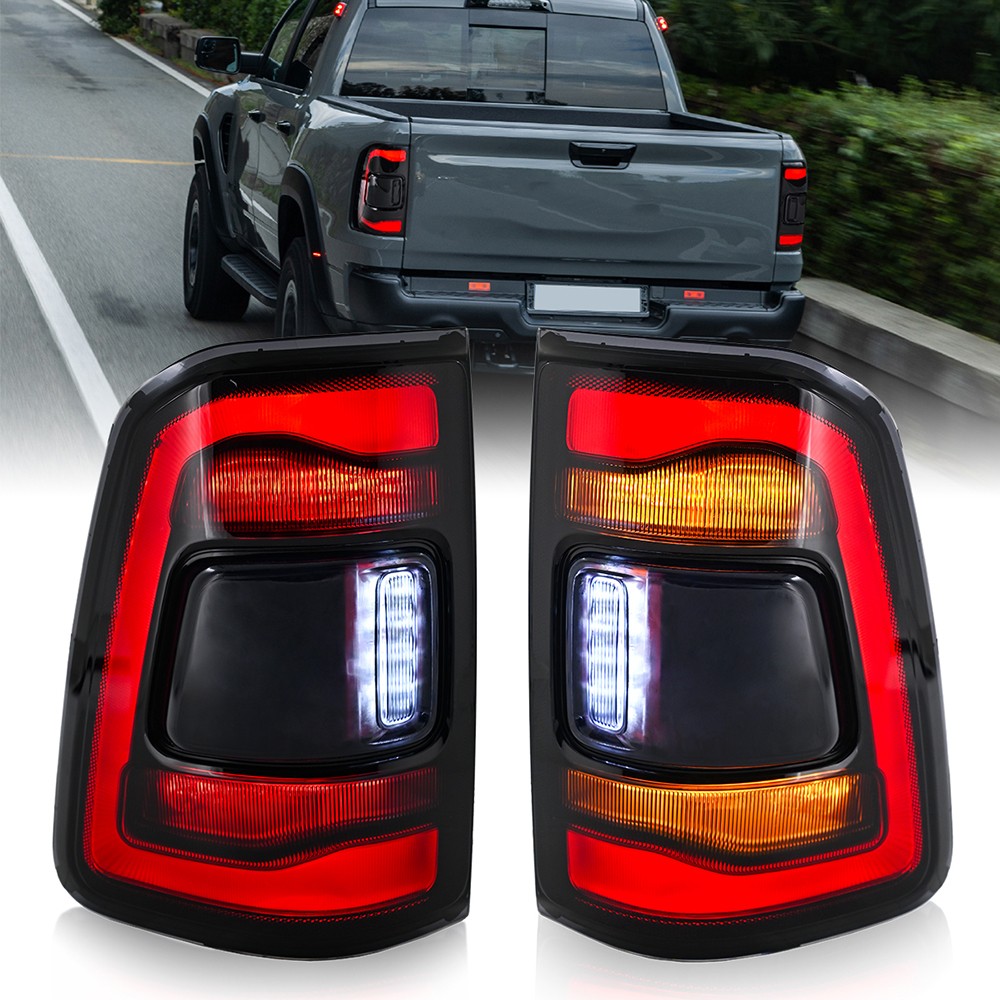 Full LED Tail Light For Dodge RAM 1500 2019 2020 2021 2022 2023 2024 Rear Lamp