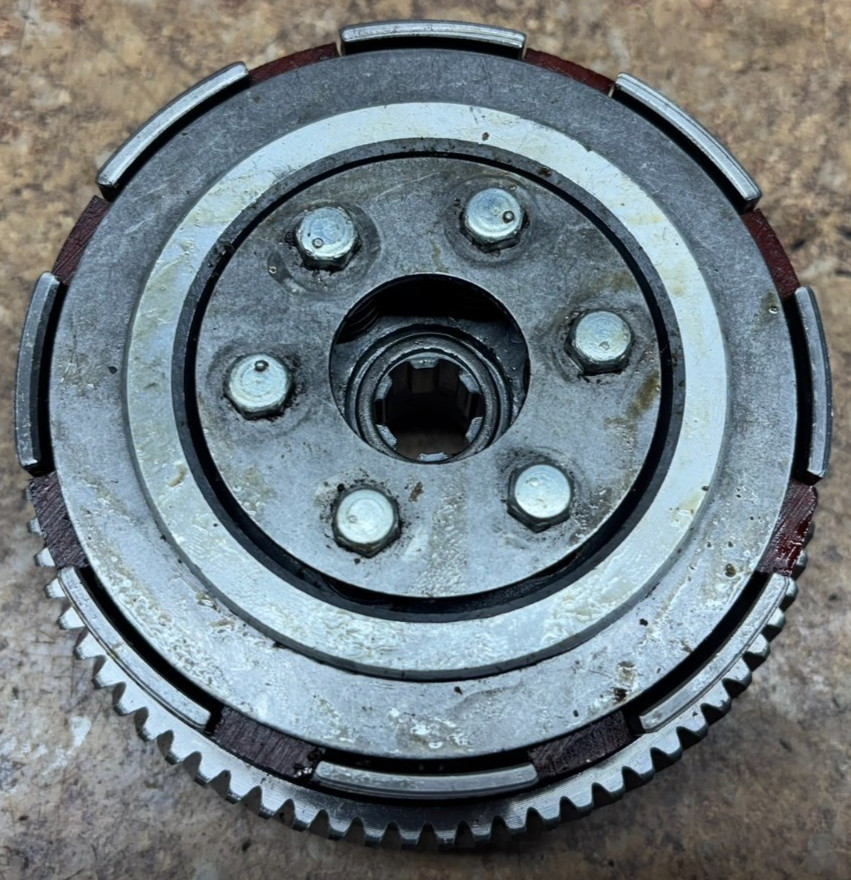 1971 Kawasaki 100 G3 TR Enduro Clutch Plates Housing Basket Gear G3TR D2