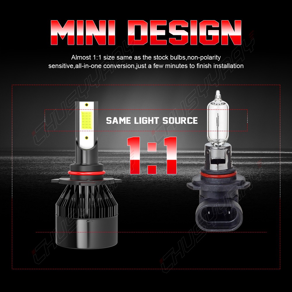 9005 HB3 LED Headlight Bright Bulbs HIGH Beam For Chevy Silverado 3500 2001-2006