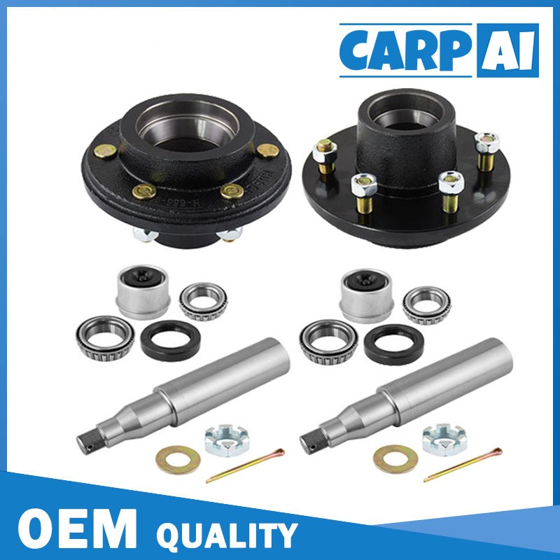 6 Lug Trailer Idler Hub 6 on 5.5 and Round Spindle #42 For 5200-7000 lbs axle