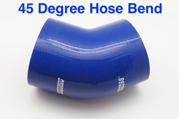Autobahn88 Silicone 45Degree Elbow Hose ID=51mm 2inch BLUE Color