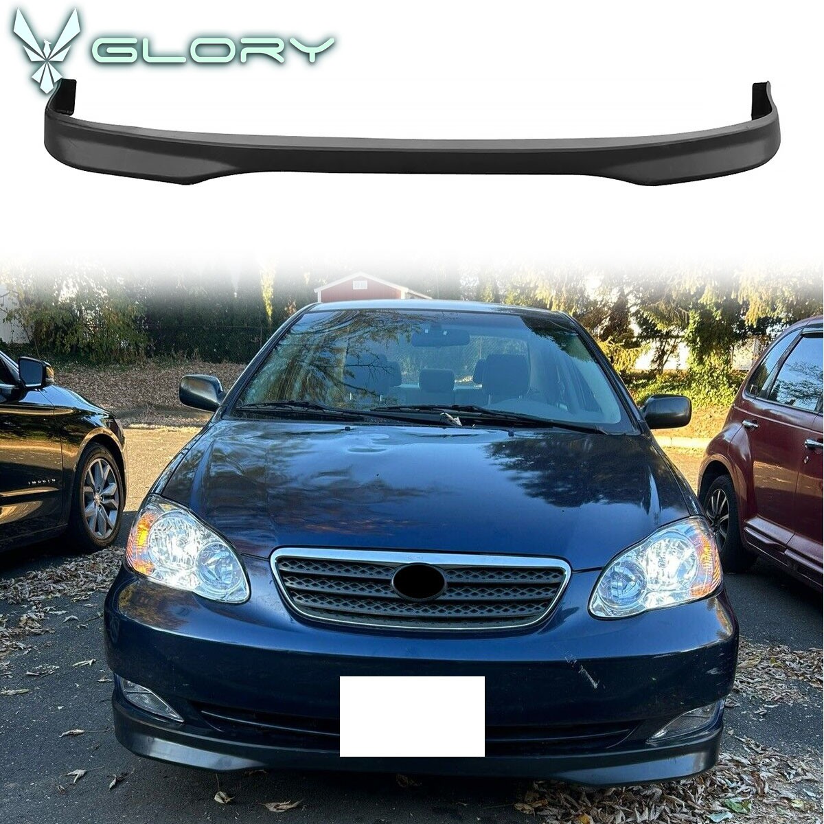 Fits 05-06 Toyota Corolla Type R TR Style Front Bumper Lip Spoiler Unpainted PP