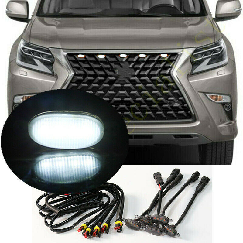 for Lexus GX460 2010-2023 Front Grille LED Light RAPTOR-Style White Grill Light