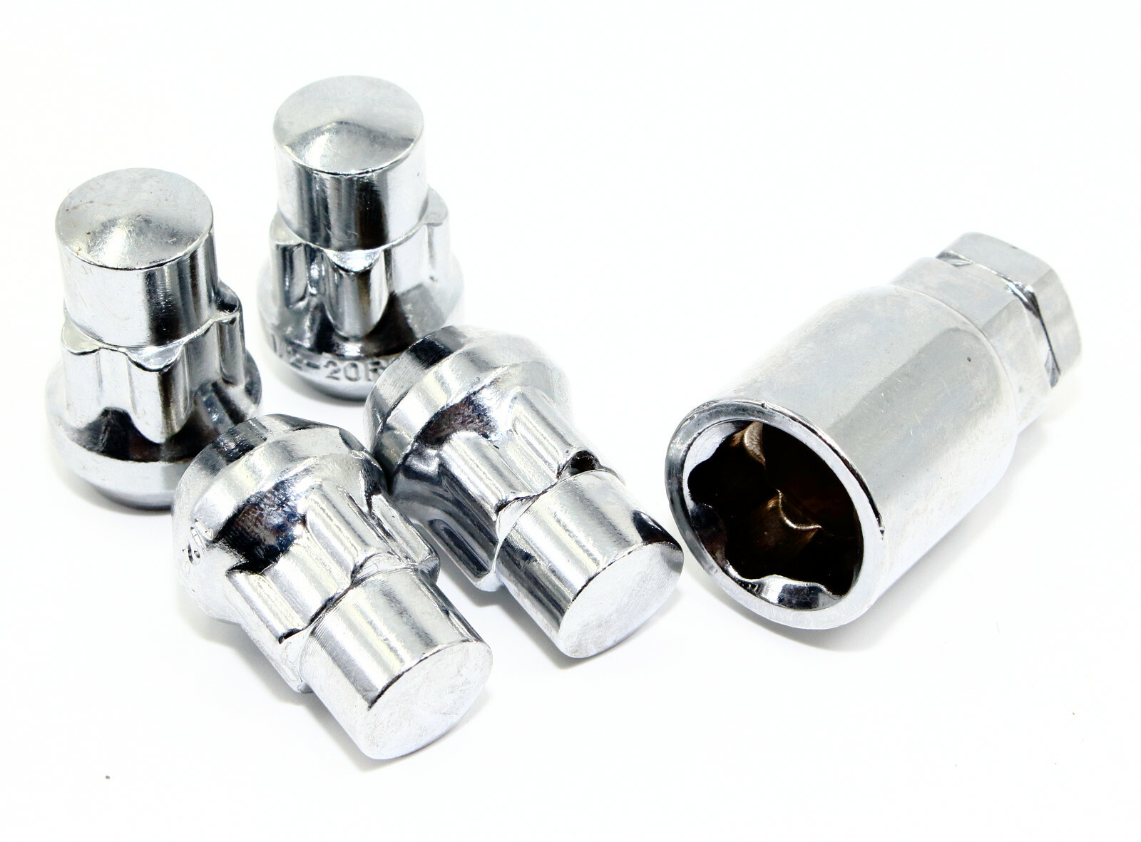 4 14×1.5 1.40″ Chrome Acorn Wheel Locks Buick LaCrosse Enclave Regal