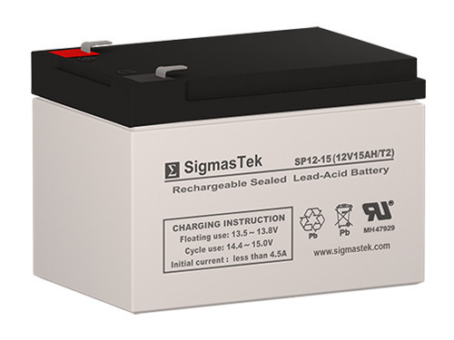 12 Volt 15 Ah Sealed Lead Acid Battery by SigmasTek
