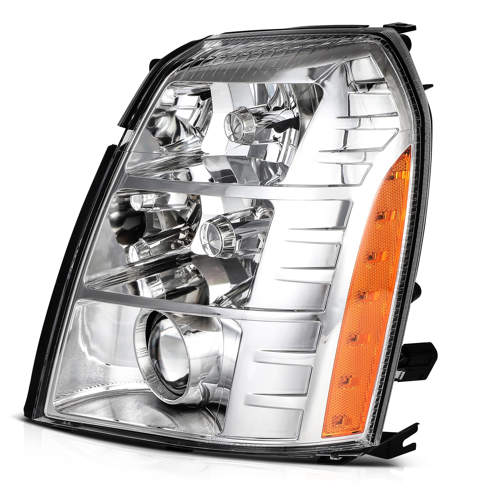 HID Projector Headlights W/ Ballast & HID Bulbs For 2007-2014 Cadillac Escalade