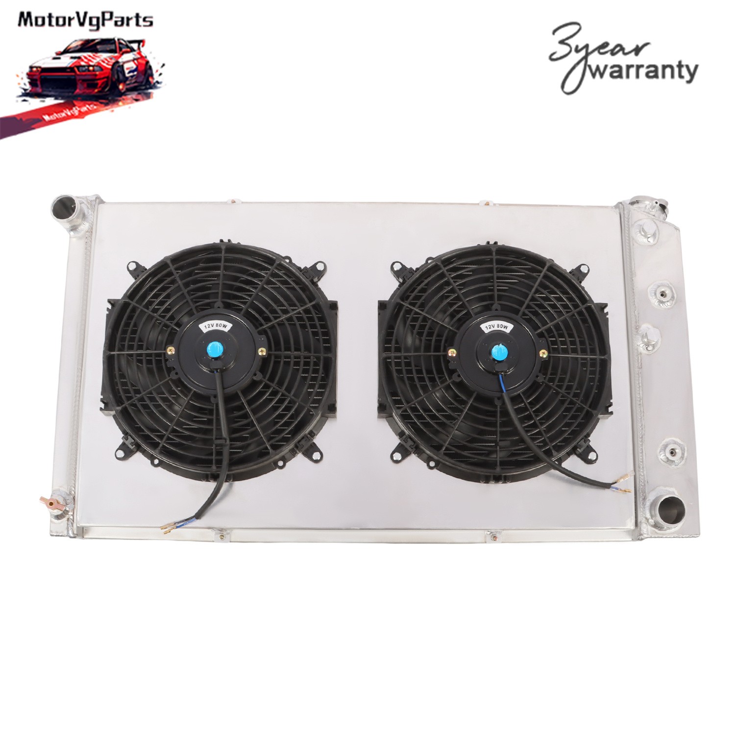 4 Rows Aluminum Radiator+Fan For Chevelle GTO Cutlass Lemans 1968-1972 7.4L