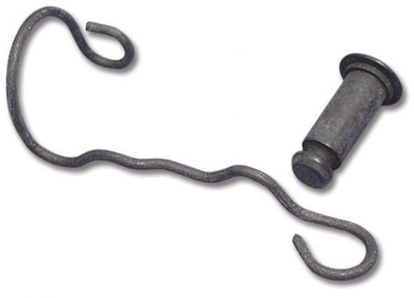 Colony Seat Clevis Pin and Spring Parkerized #8623-2 Harley Davidson