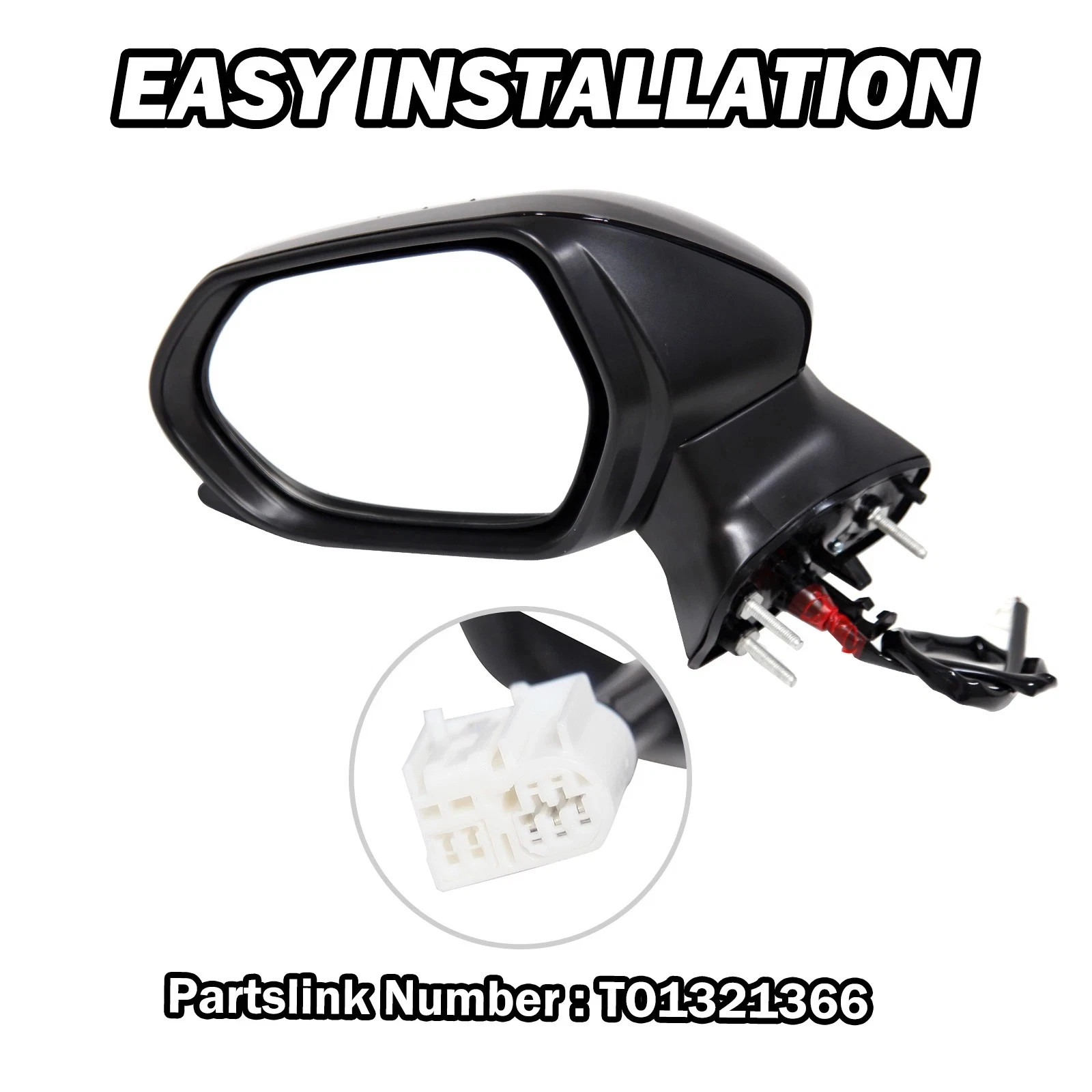 Power Mirror Driver Left Side for Toyota Camry 2018-2022 2023 2024 Manual fold