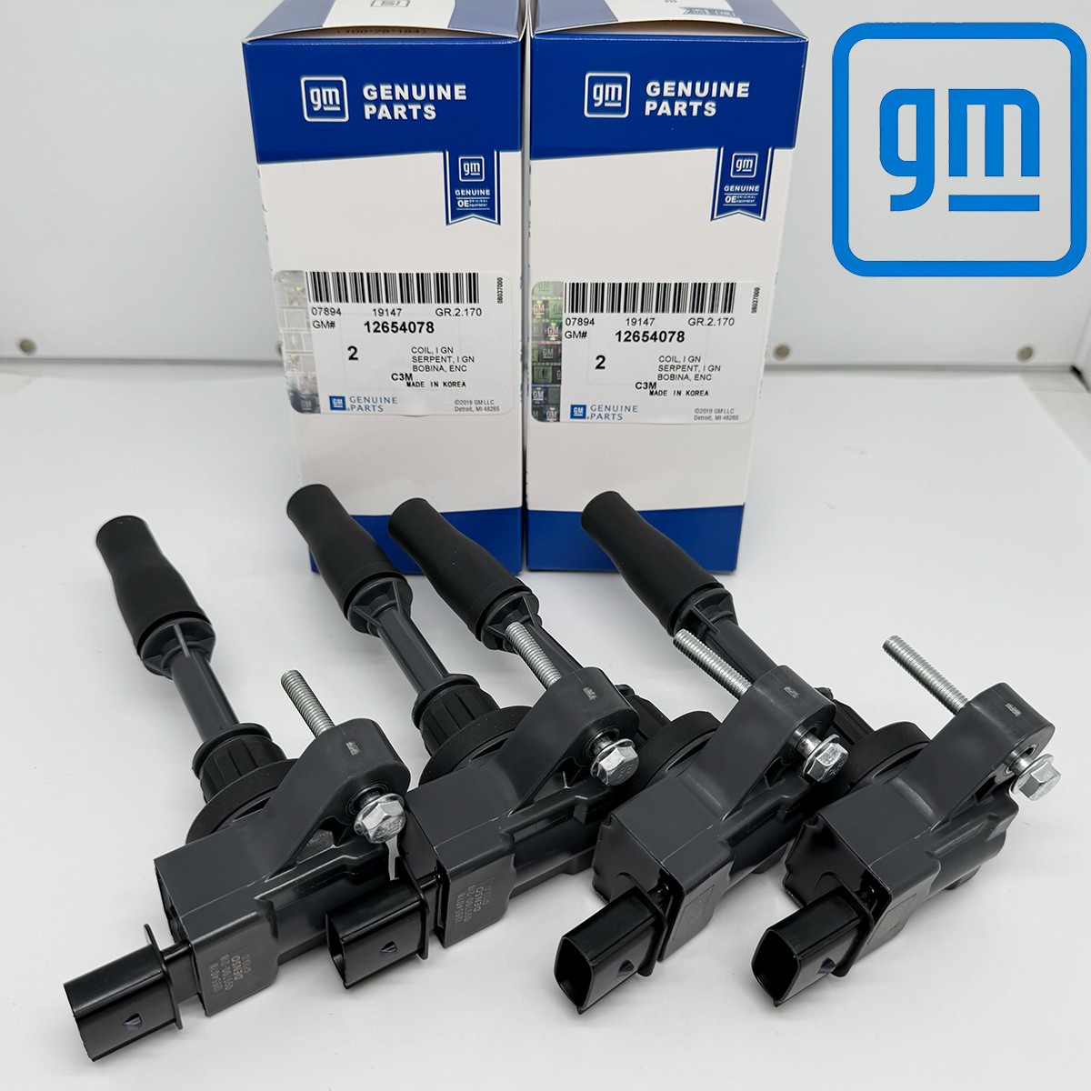 New GM 4 Pack UF680 Ignition Coils for 2013-2020 Cadillac ATS CTS 2.0L 2.5L