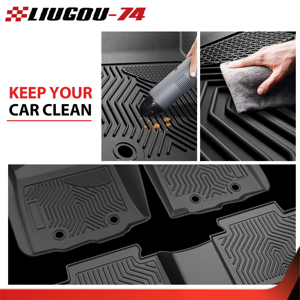 Fit For 2017-2023 Tesla Model 3 All Weather 3D Molded TPE Floor Mats+Cargo Liner