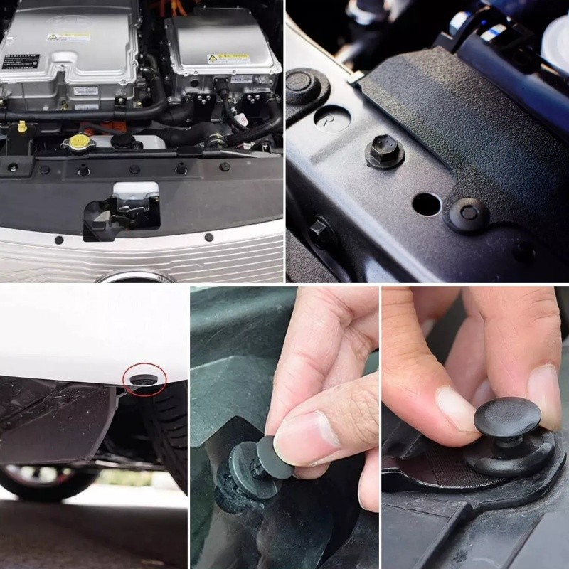 100Pcs/Set Car Body Bumper Rivet Retainer Trim Molding Push Pin Clip Assortments