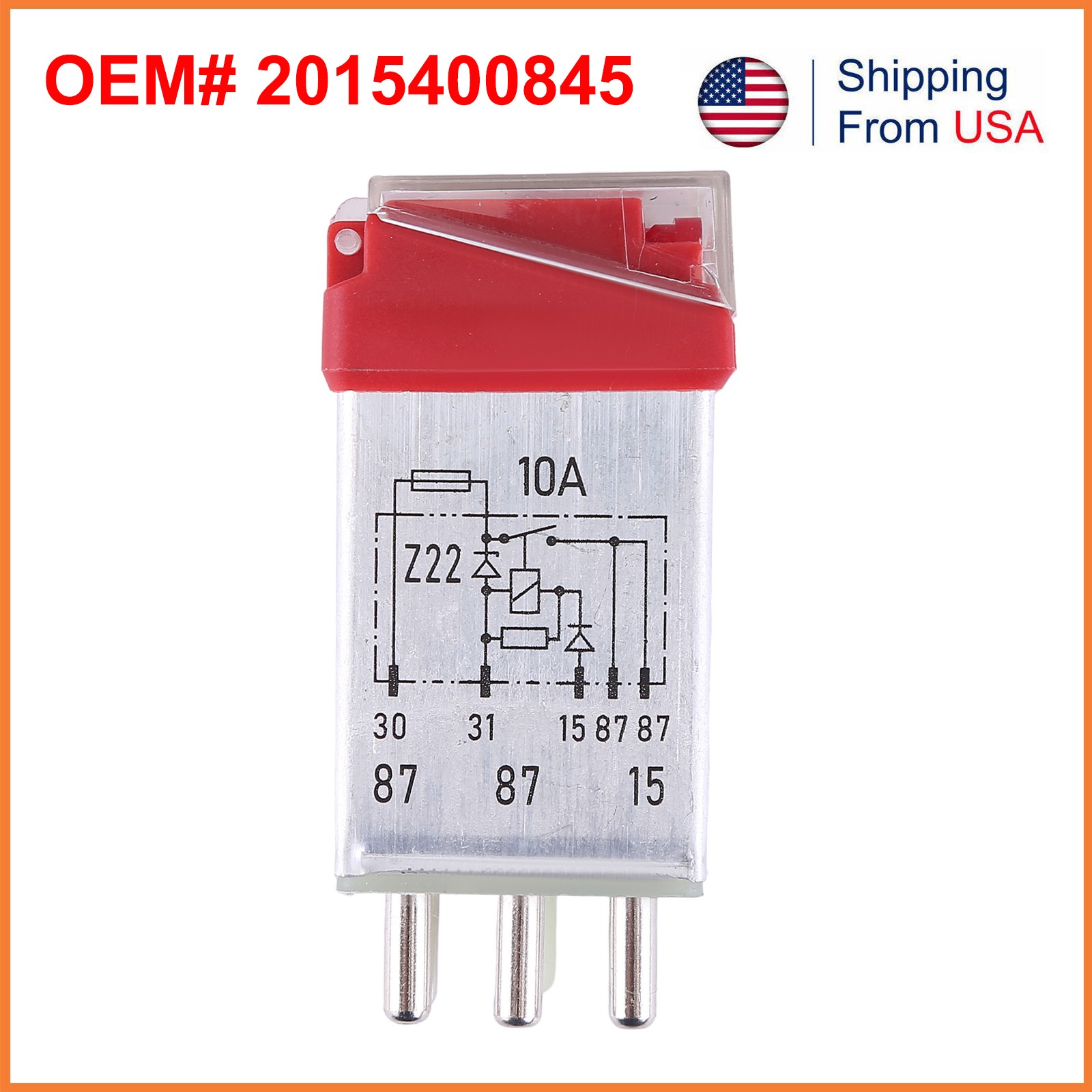 BRAND NEW 2015400845 OVERLOAD PROTECTION RELAY FOR MERCEDES W124 W126 W201 R107