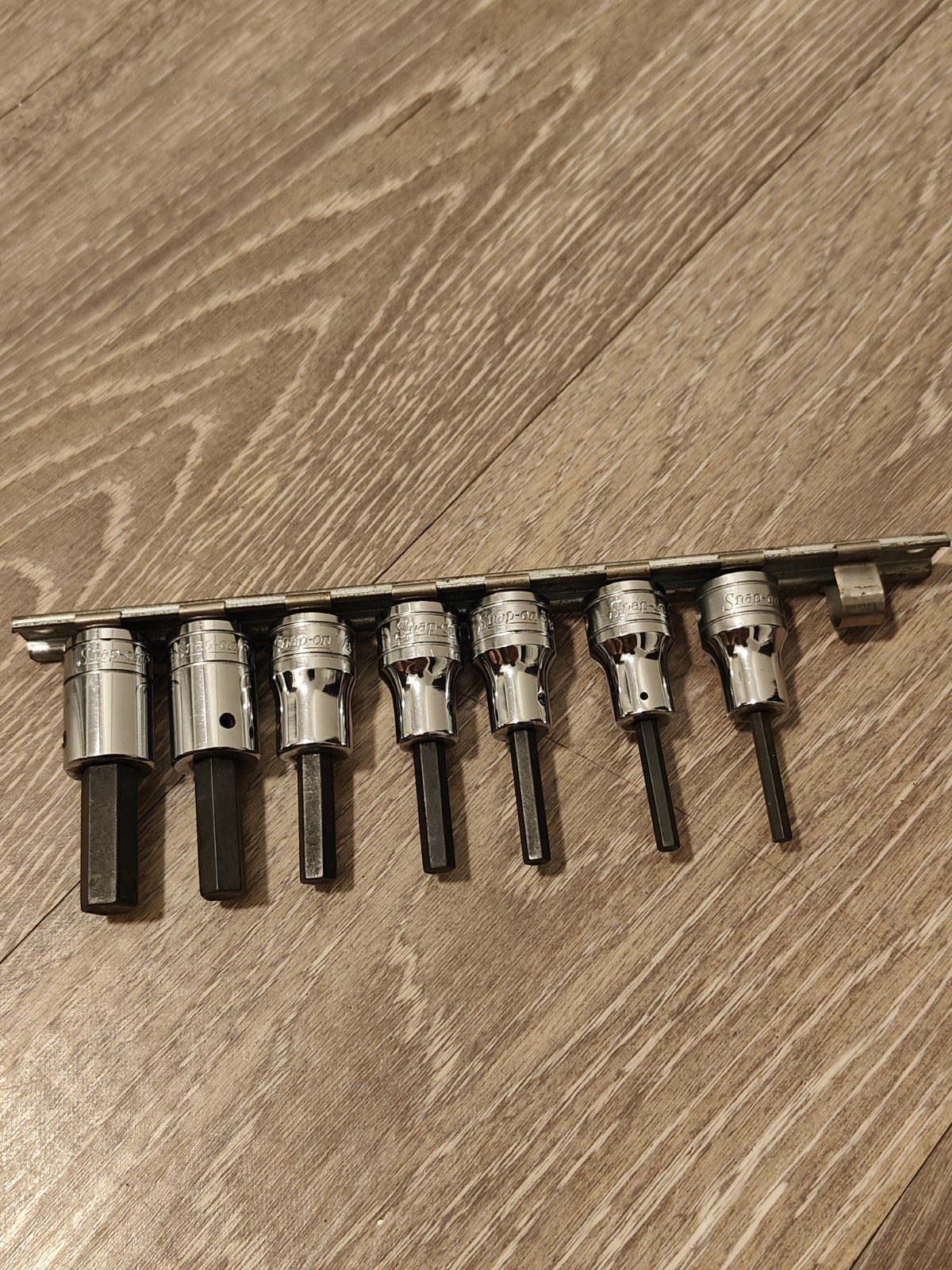 Snap On Tools USA 3/8 Drive Standard Hex Bit Socket Driver Set 208EFAY