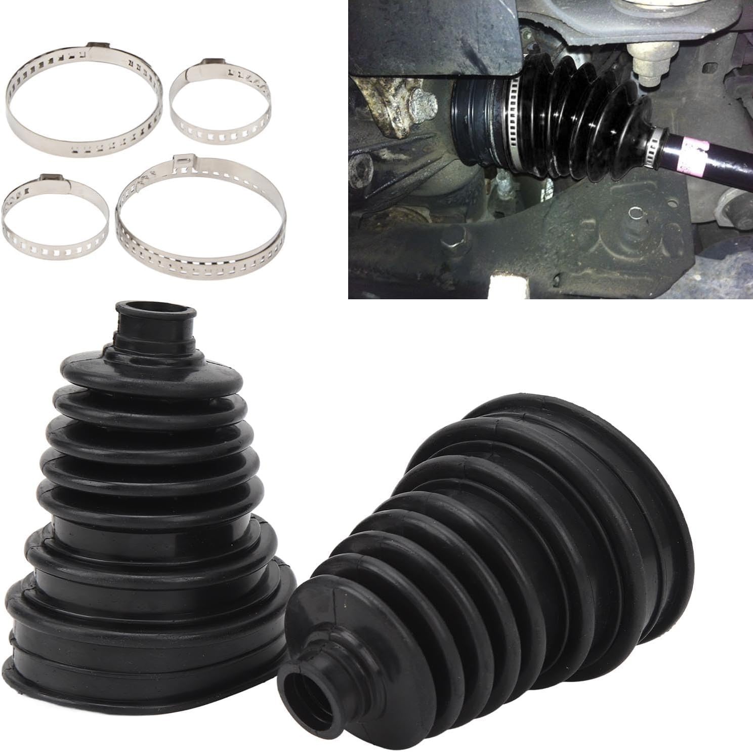 Comprehensive 2pcs CV Boot Repair Kit – Superior Silicone for Maximum Protection
