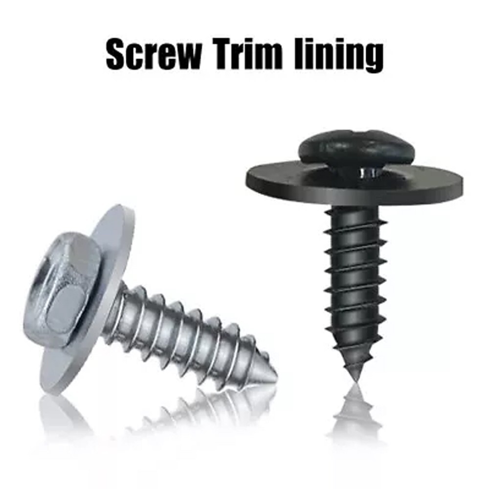 50pcs Kit Engine Splash Shield Fender Bumper Screw Clips Rivet Fastener For TYT