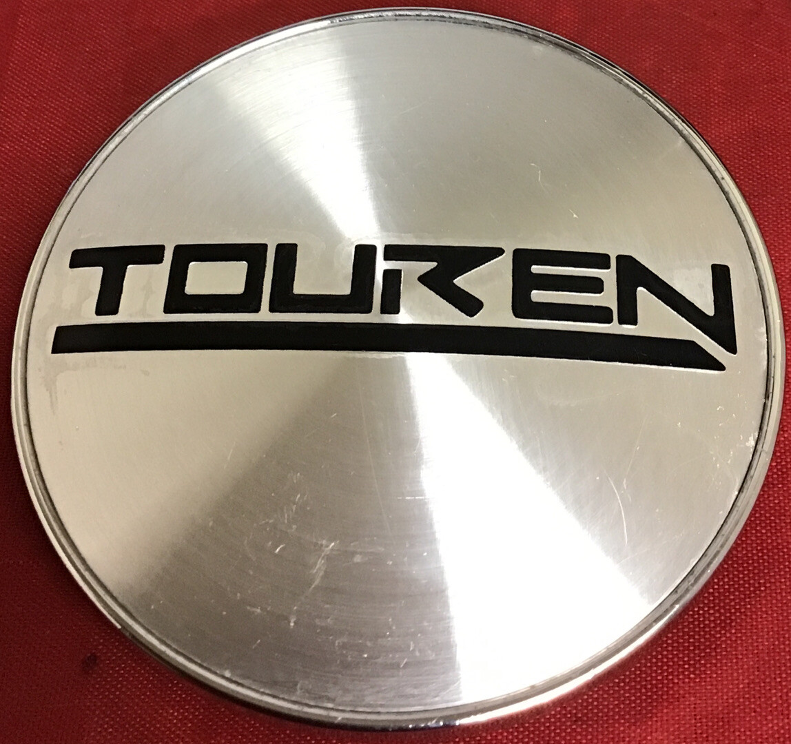 ONE USED TOUREN WHEELS SILVER CENTERCAP P/N 12152085F-1 /12866