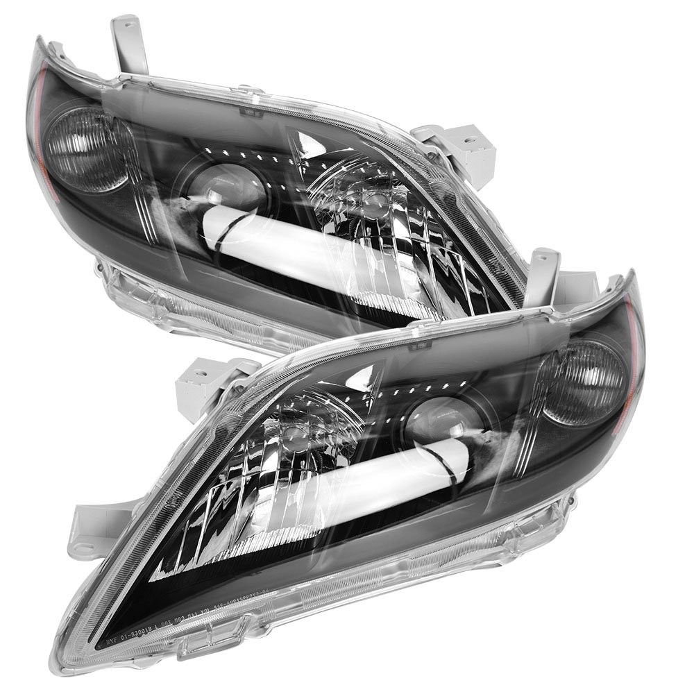 Pair For Toyota Camry 2007-2009 Headlight Left+Right Replacement Halogen Clear