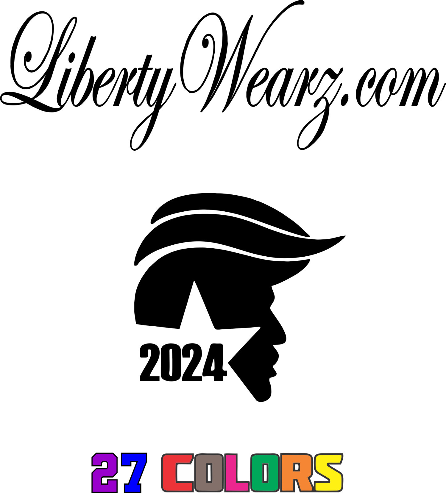 4-9″ TRUMP HEAD 2024 Vinyl Decal MAGA President PRO America 2A LIBERTY WEARZ