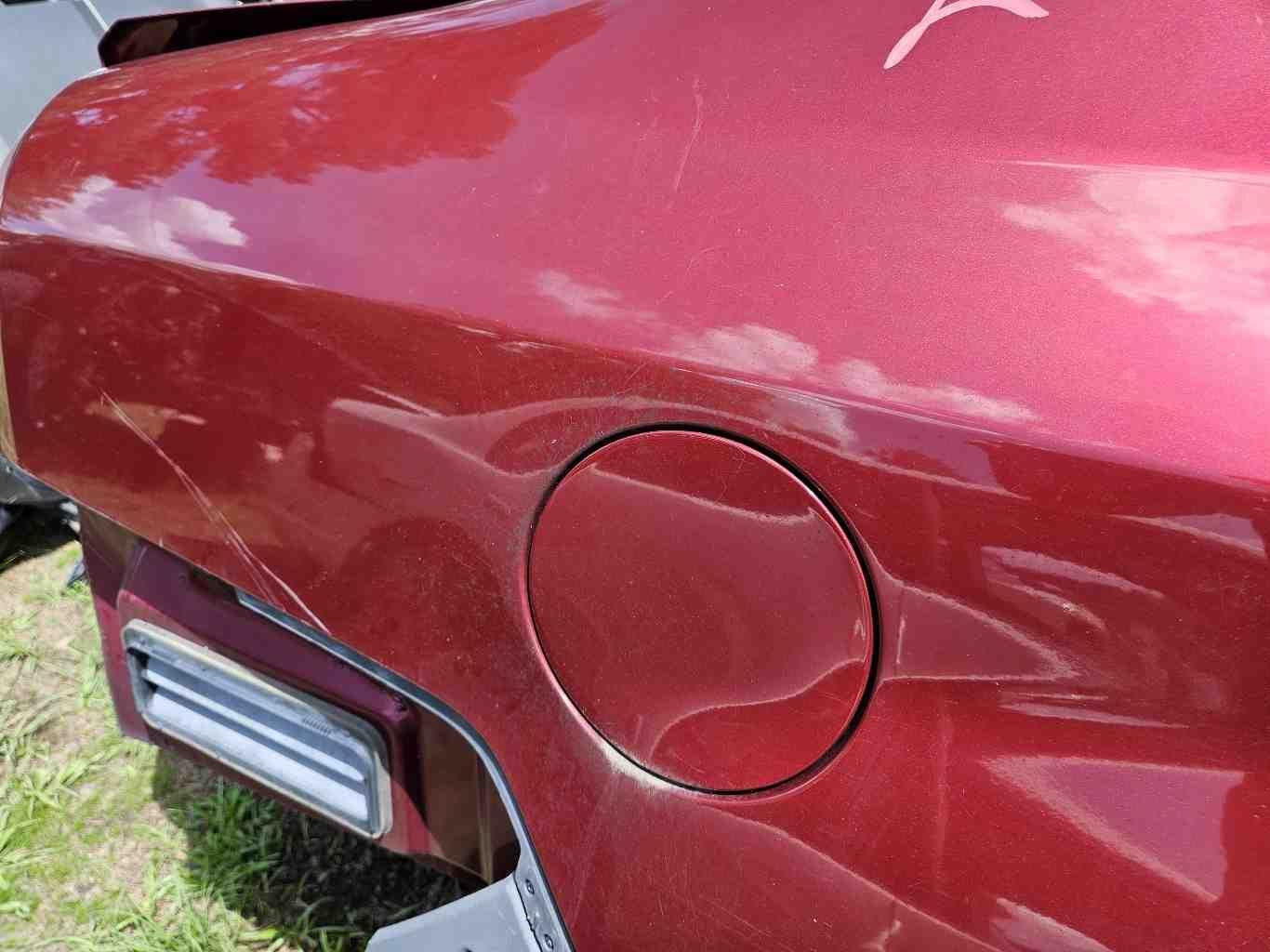 2008 09 10 11 12 CHEVY MALIBU Fuel Tank Door Dark Red Gas Lid with Hinge