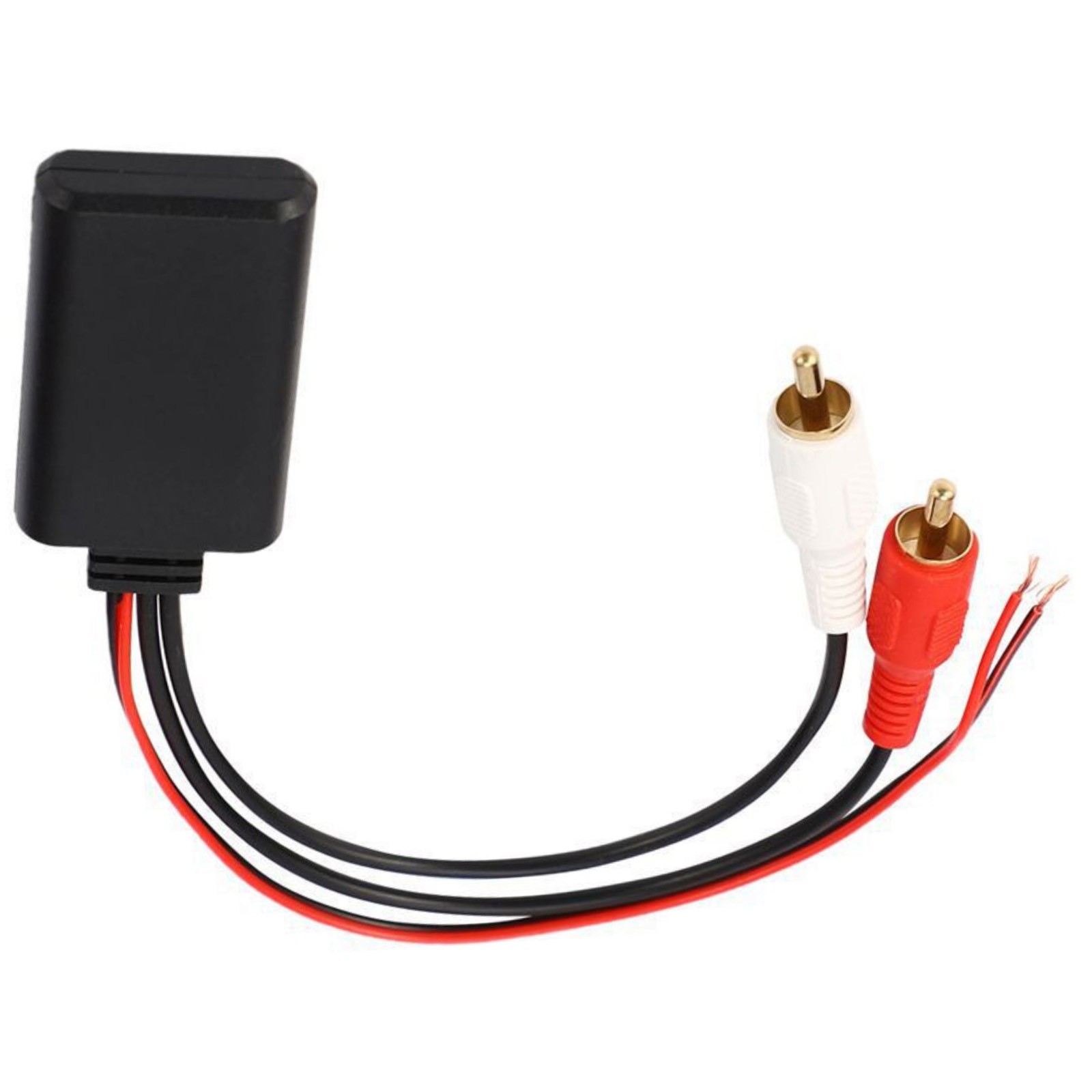 Universal 2RCA Bluetooth Receiver AUX Adapter for Most Vehicles & Car Stereos