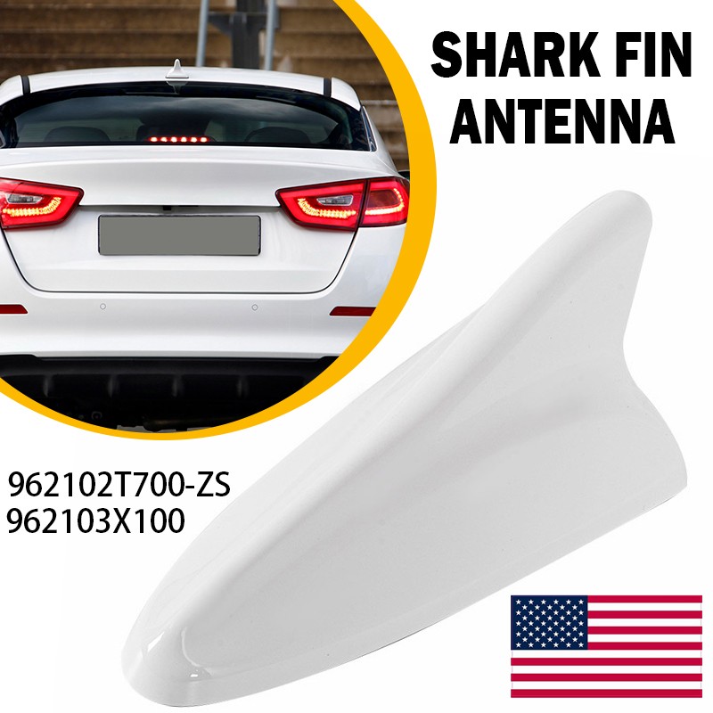 For Hyundai Elantra 11~16 Sonata 2015~19 GPS Shark Fin Antenna Cover AM/FM White