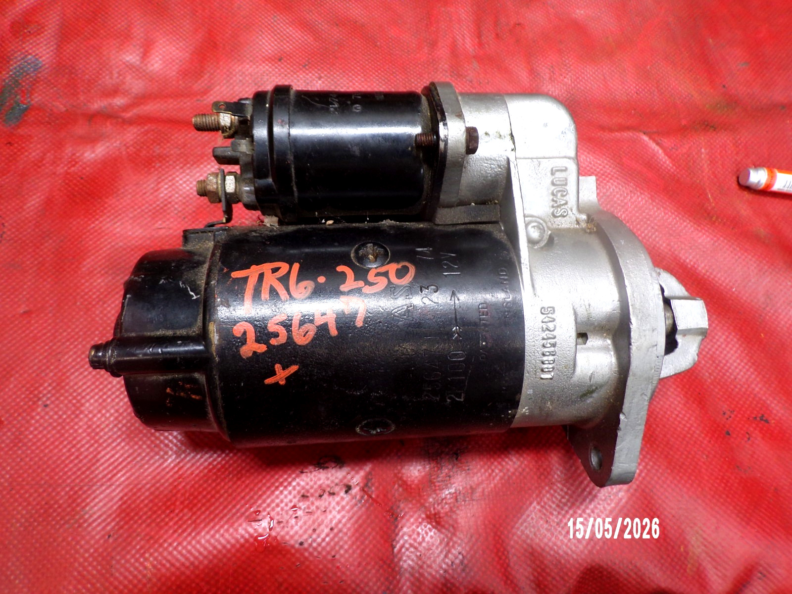 Triumph TR6, TR250 Lucas Strarter Motor, 25647m Tested, Original, !!