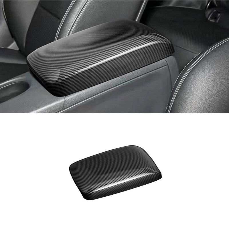 ABS Carbon Fiber Car Console Armrest Box Panel Cover For Benz A B CLA 2013-2019
