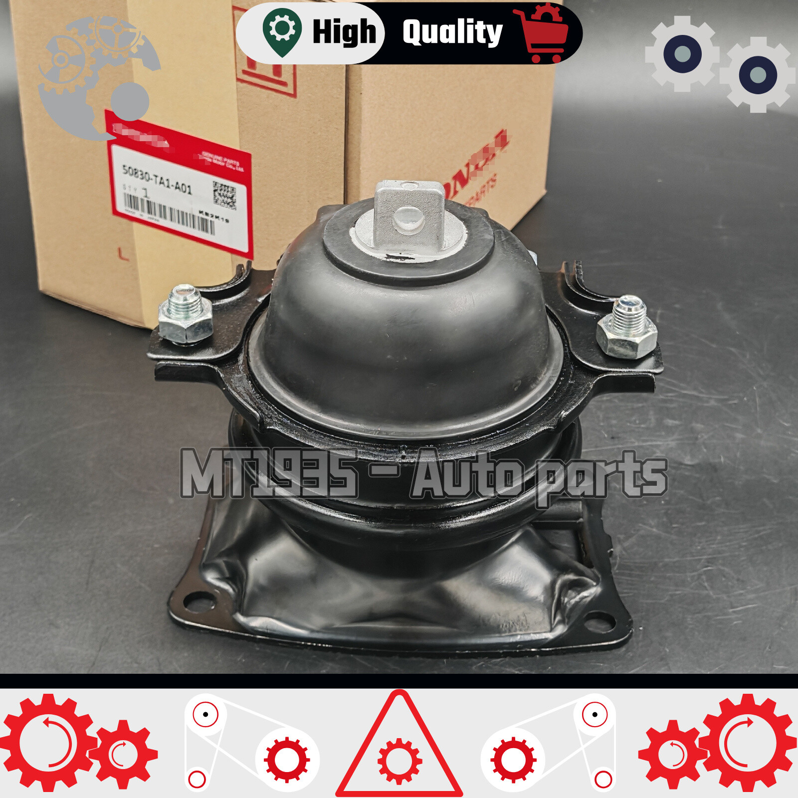 Front Engine Mount for 08-12 Accord,10-12 Crosstour, 09-10 Odyssey 50830-TA1-A01