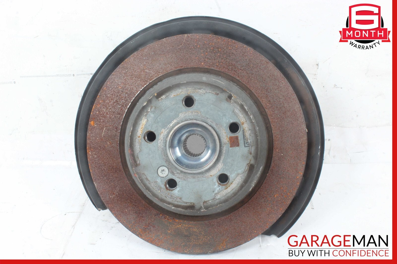 10-16 Mercedes W212 E350 Rear Right Side Spindle Knuckle Hub Brake Rotor