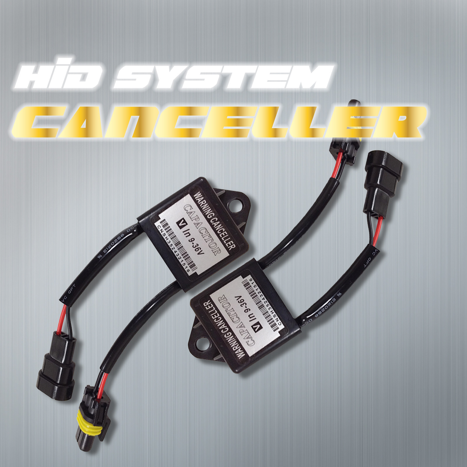 2 pcs HID FLICKER ERROR WARNING CANCELLER CANBUS CAPACITORS COMPUTER DECODER