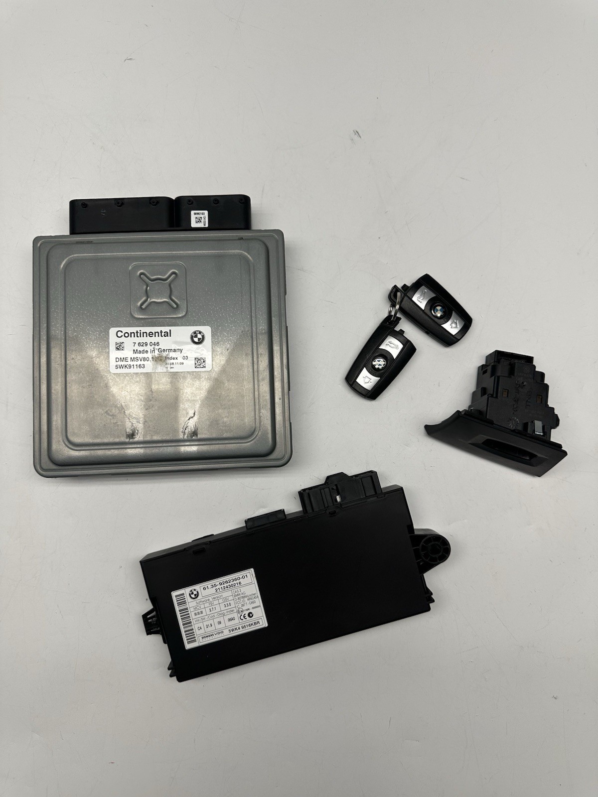 07-13 BMW 328I E90 E92 E93 N51 MSV80.1 SET DME ECM CAS 3 MODULE KEY OEM *NOTE*
