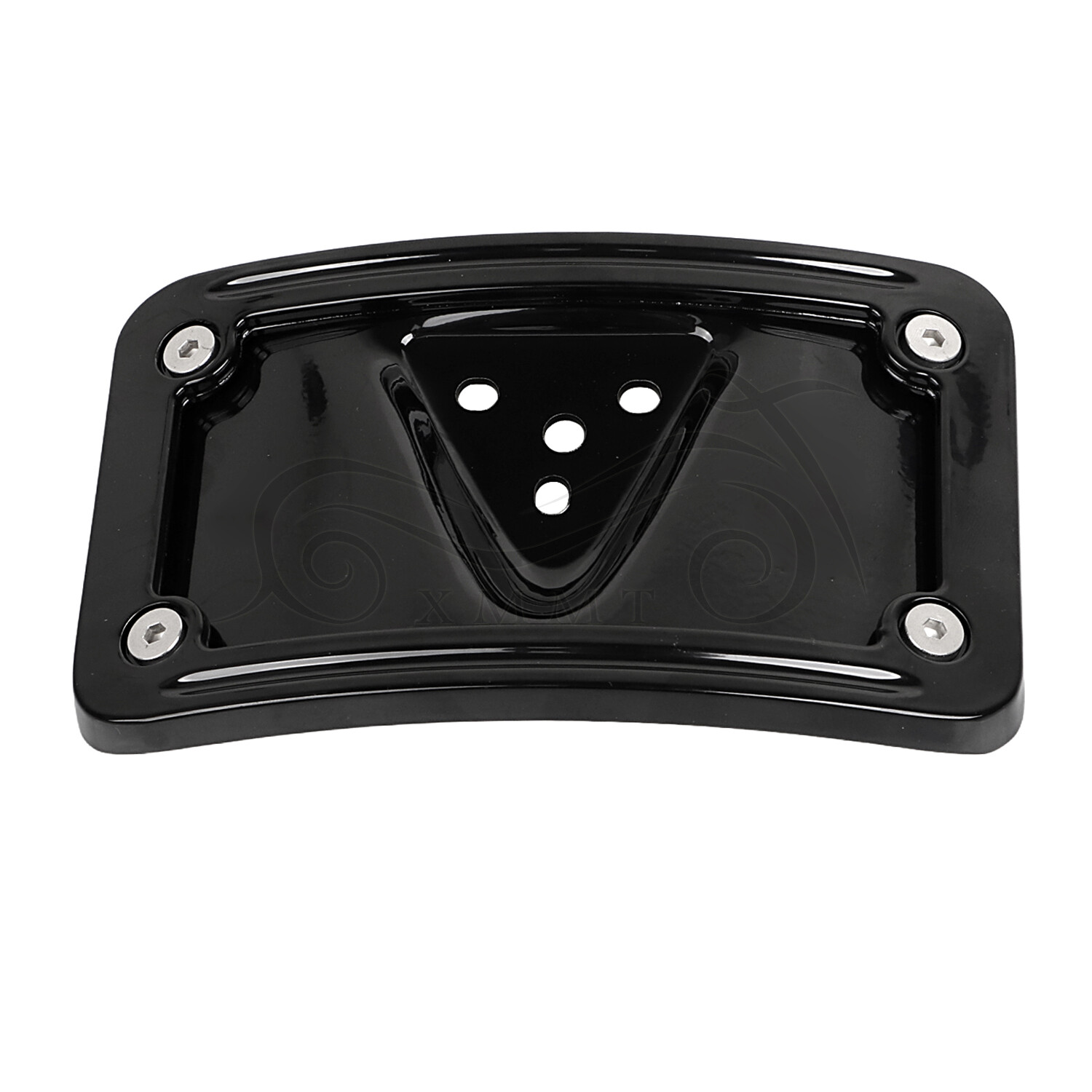 CNC Aluminum Curved Laydown License Plate Bracket For Harley Low Rider Sportster