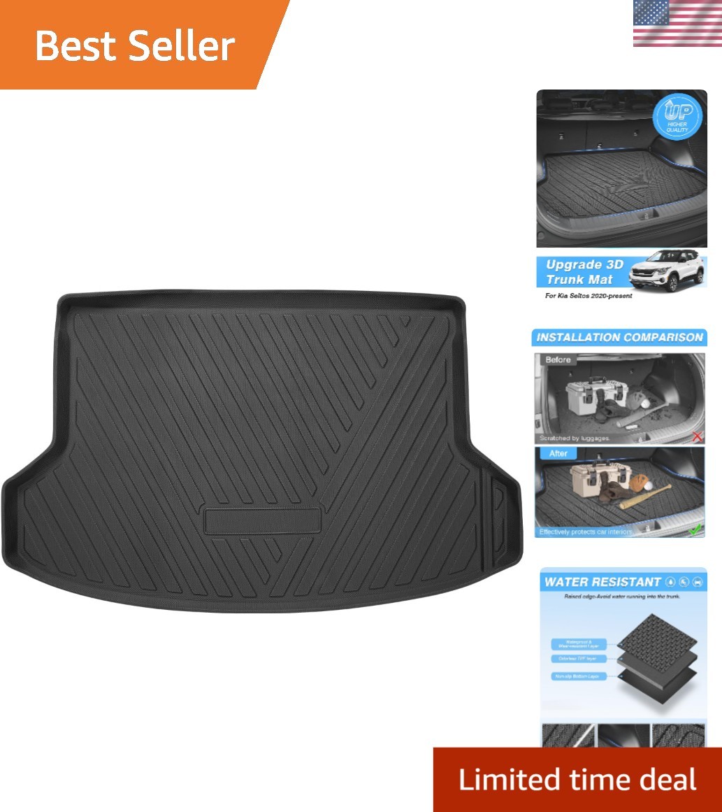 Custom Fit TPE Cargo Liner for 2021-2026 Kia Seltos – Odorless and Durable