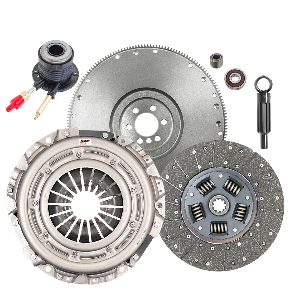 HD CLUTCH KIT & SLAVE & FLYWHEEL for 2002-05 GM S10 BLAZER JIMMY SONOMA 4.3L V6