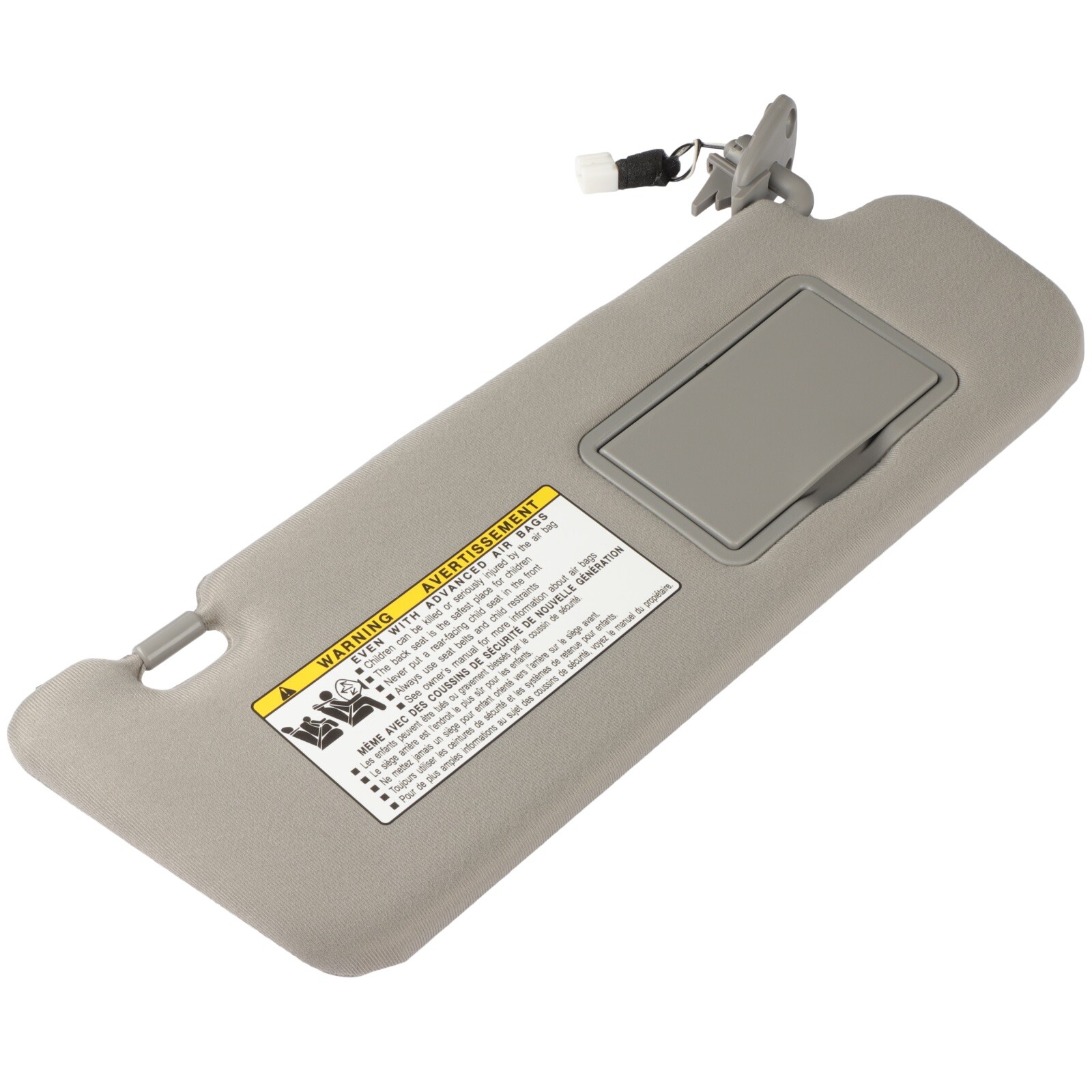 85202-0A750-QSQQH For Hyundai Sonata 2.4L 3.3L Sun Visor Gray RH W/Lighted 06-08
