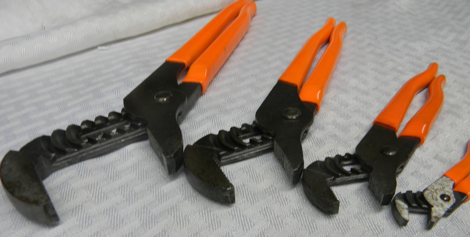 CORNWELL TOOLS 4PC ORANGE GRIPS TONGUE & GROOVE PLIER SET #ZZCCL4TGS MADE IN USA