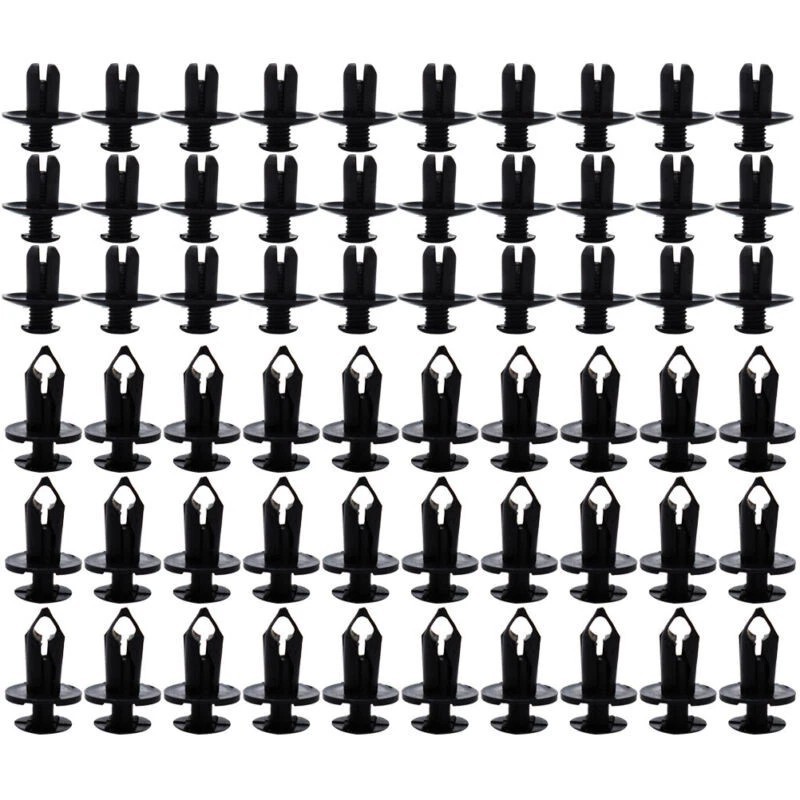 190PCS Auto Bumper Clips Car Plastic Rivets Fastener Fender Push Retainer 6 Size