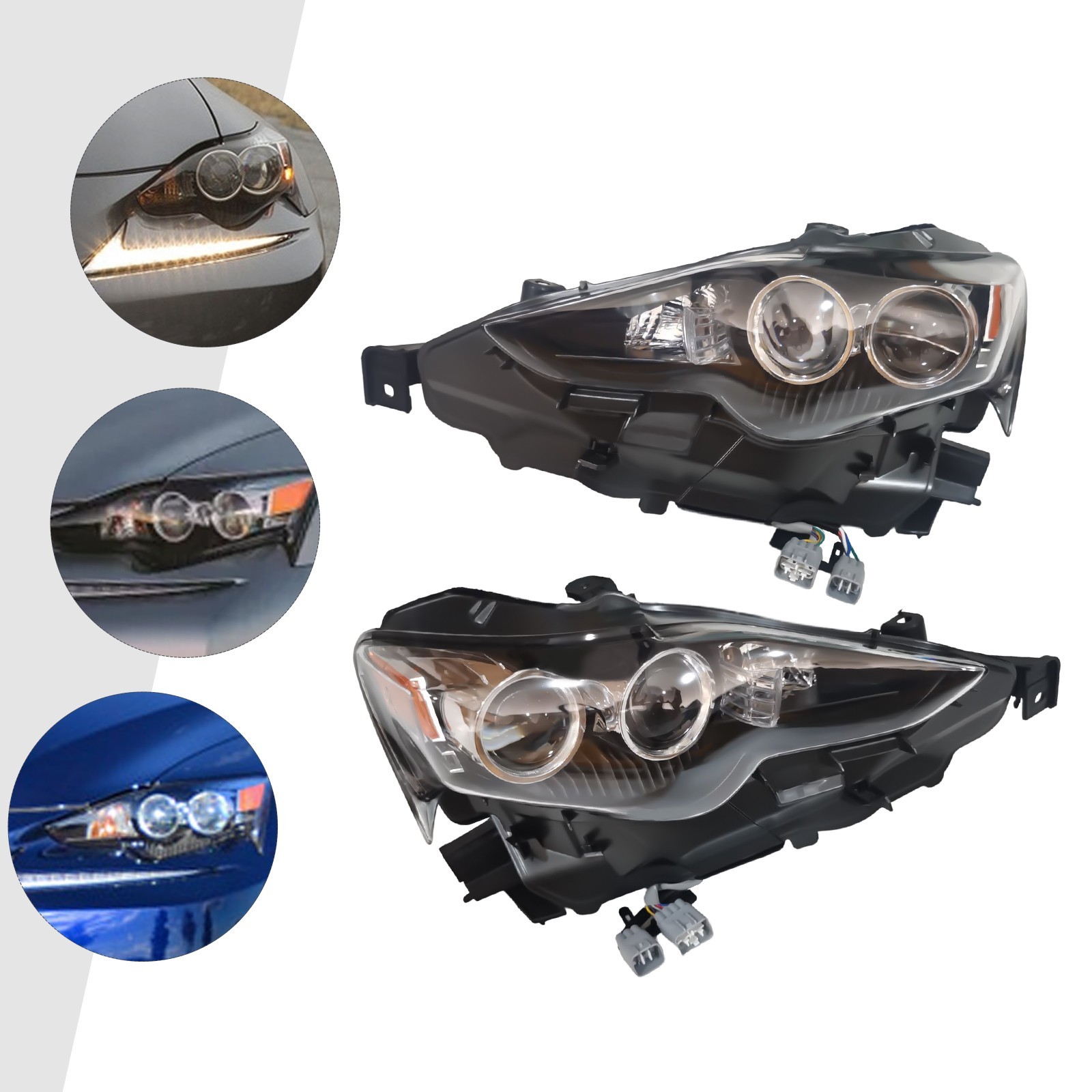 Front, Left, Right Headlamp For Lexus IS250 IS350 2014 2015 2016 LED Headlights