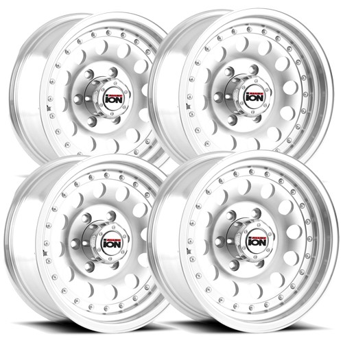 (Set of 4) Ion 71 15×8 6×5.5″ -19mm Machined Wheels Rims 15″ Inch