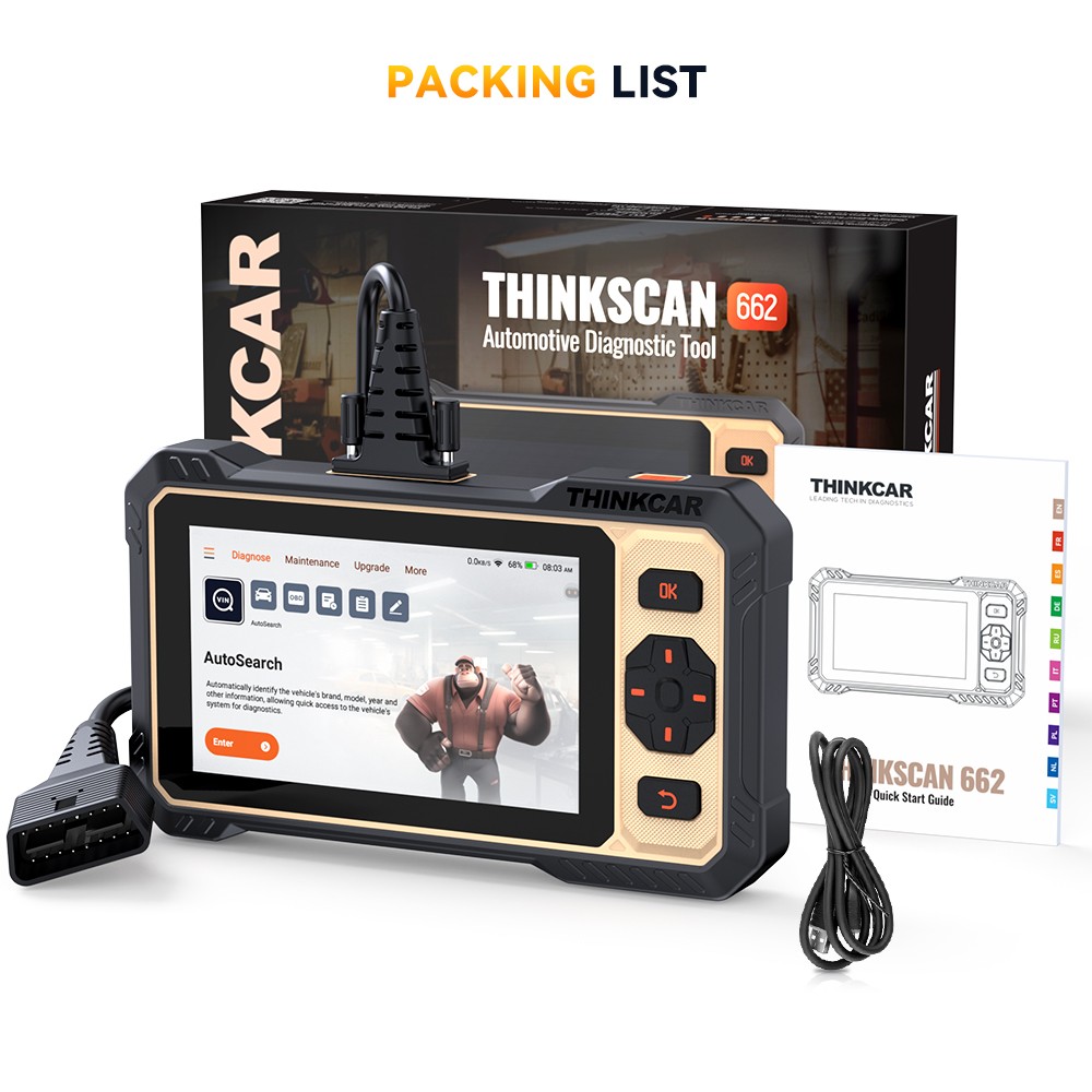 2026 ThinkScan 662 689 OBD2 Car Scanner Engine SRS TPMS EPB Auto Diagnostic Tool