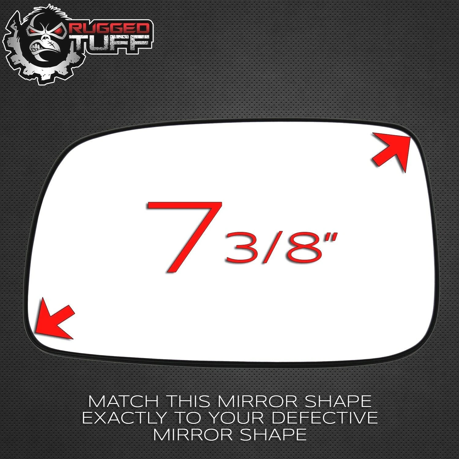Driver Left Side Mirror Glass Replacement For 07-11 Toyota Camry Backing Plate