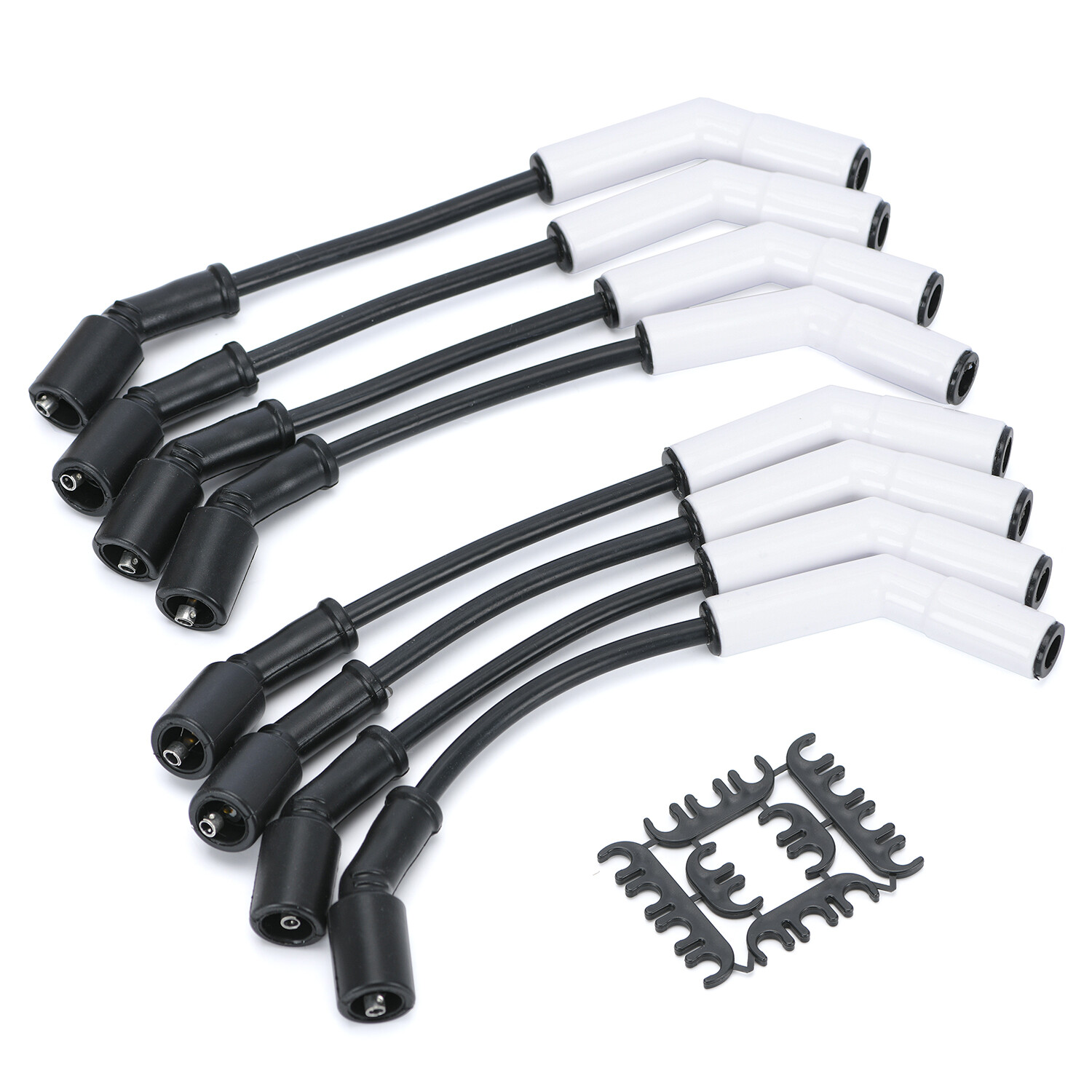 9070C Ceramic Boot Spark Plug Wires Set For Chevy GM 4.8L 5.3L 6.0L LS3 LS7 LT