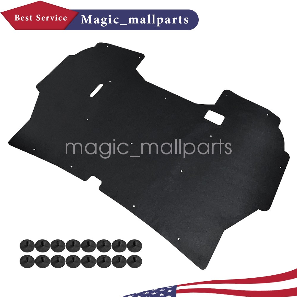 Under Hood Insulation Pad w/ Clips Fit For 1992-1996 Ford F150 F250 F350 Truck