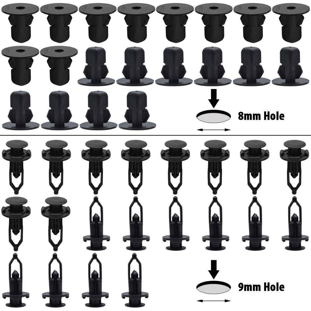 100X Bumper Trim Panel Fender Engine Push Pin Rivet Clips 7mm 8mm 9mm For TOYOTA