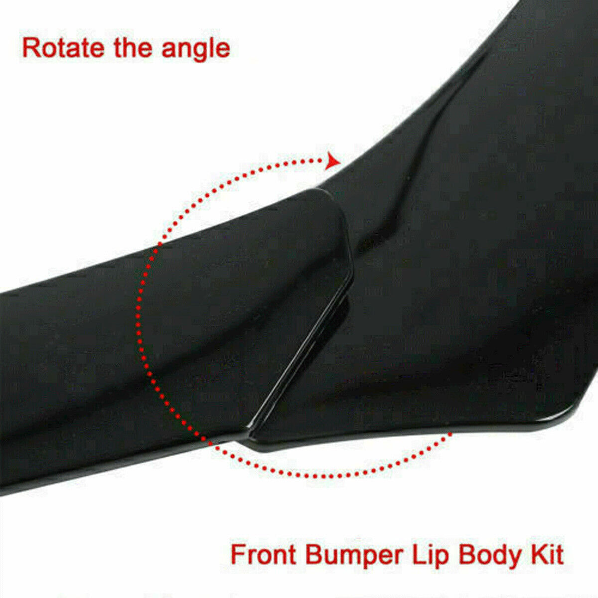 For Ram 1500 2011-17 Front Bumper Lip Chin Spoiler Splitters Glossy Black CAO