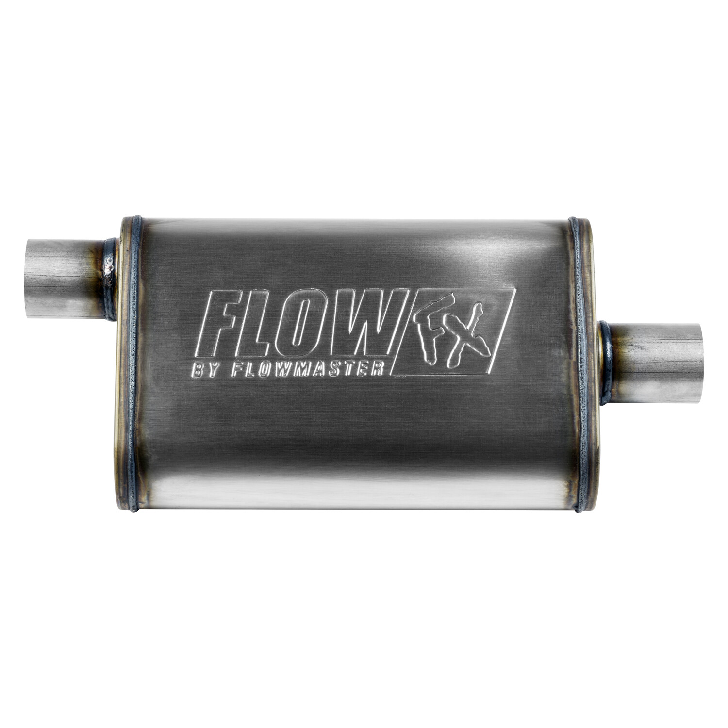 Flowmaster FlowFX Muffler 409S – 2.25 Offset In/ 2.25 Center Out Moderate Sound