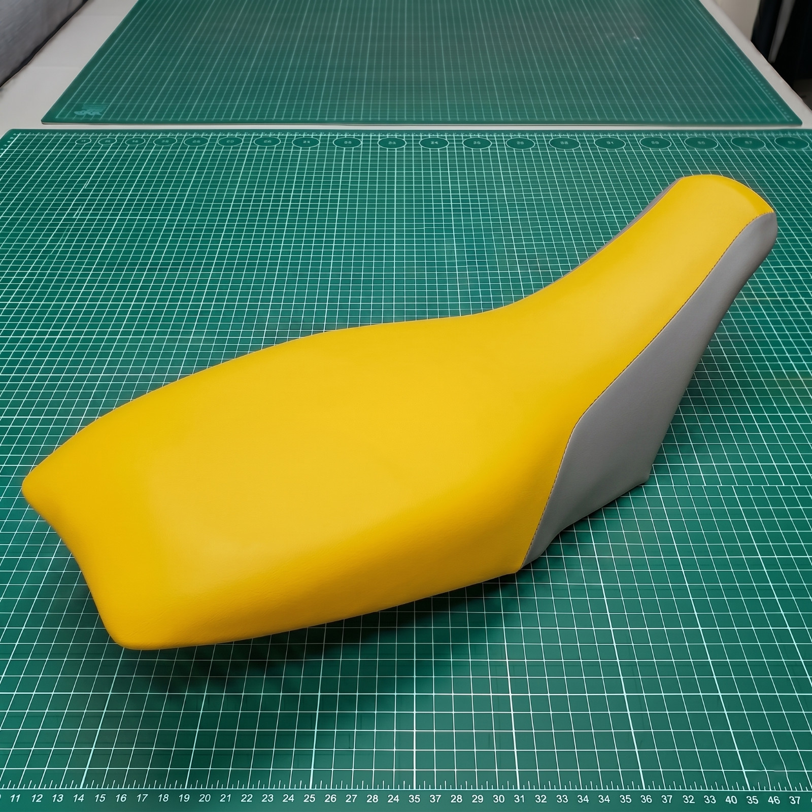 Honda TRX 250EX Seat Cover 2006 To 2024 Models Gray Yellow Vinyl Seat Cover