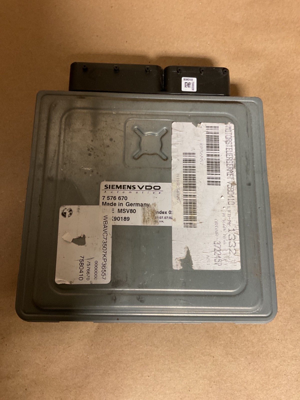 20072010 BMW 328i 323i X3 Engine Control Module MSV80 Type ECM ECU OEM 7 G2U