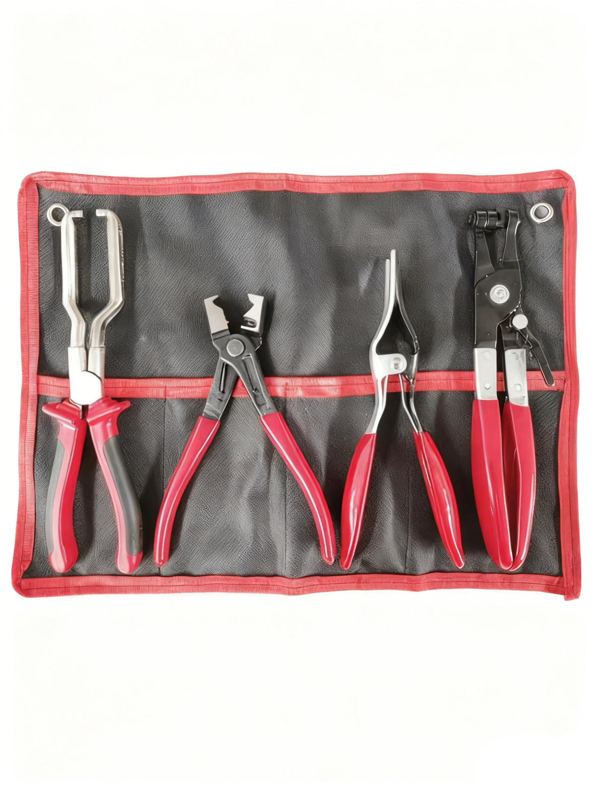 4Pcs Hose Clamp Pliers Remover Kit Water Pipe Fuel Spring RemovalTool PipeClip.
